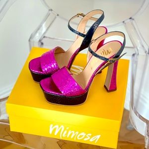 BRAND NEW Mimosa platform heels Size 8